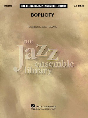 Boplicity Jazz Ensemble Library Score & Parts
