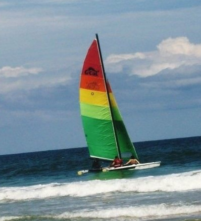 G-Cat Racing Catamaran Sail Boat With Trailer