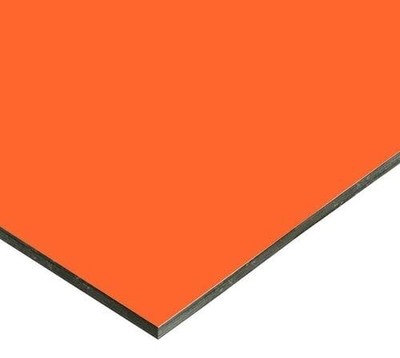 Aluminium Composite Panel Orange 24 in. x 48 in. x 1/8 in.
