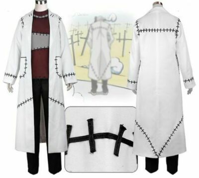 Soul Eater Frankenstein Dr. Franken Stein White Trench Coat Cosplay