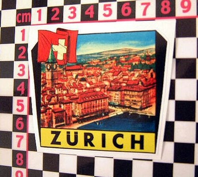 Zurich Holiday Travel Sticker- German Classic Car Auto Retro Oldtimer Youngtimer