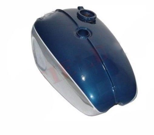 BSA A65 Blue Chrome Petrol Tank With Filler Cap & 2 Taps Us Specs 2 Gallon  