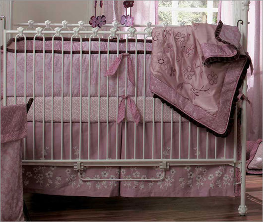Cocalo Couture PLUMERIA 6pc Crib Bedding Set Nursery Girls