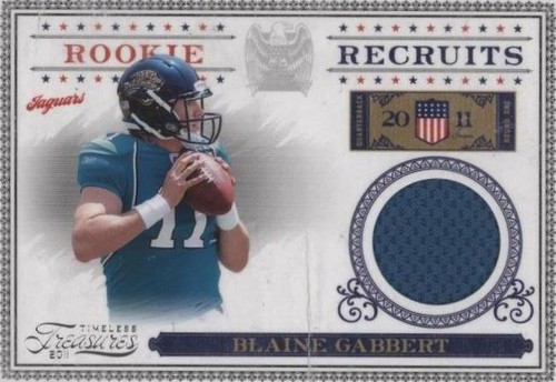 2011 Panini Timeless Treasures Blaine Gabbert #25
