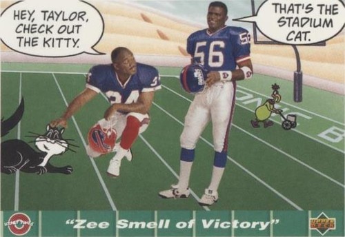 1992 Upper Deck Comic Ball IV Lawrence Taylor Thurman Thomas #74