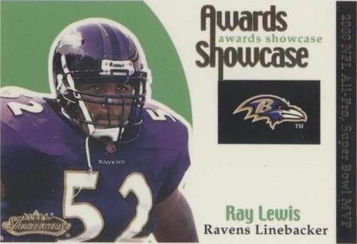 2001 Fleer Showcase Ray Lewis #8 AS