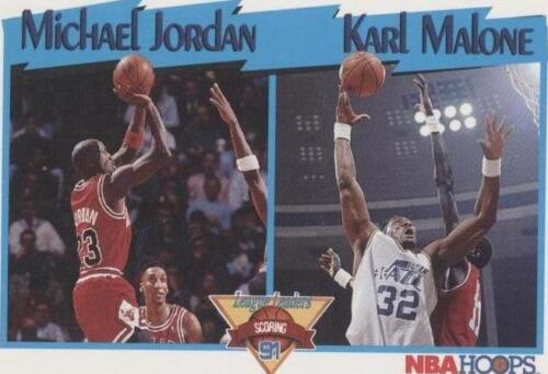 1991-92 Hoops 306 Scoring League Leader Michael Jordan Karl 1991-92 Hoops 306 Scoring League Leader Michael Jordan Karl