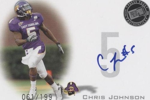 2008 Press Pass Chris Johnson #PPS-CJ2