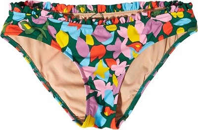 J.Crew Mildred с цветочными оборками для серфинга в стиле хипстер Зеленый / розовый Multi MD