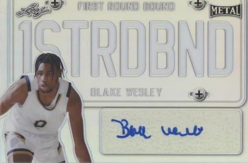 2021-22 Leaf Metal - Blake Wesley #FRB-BW1