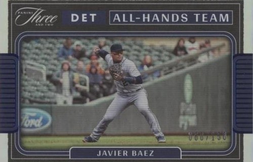 2022 Panini Three and Two - Javier Báez #AHT-12