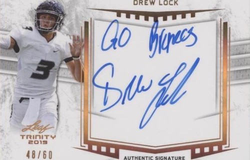 2019 Leaf Trinity Drew Lock #A-DL1