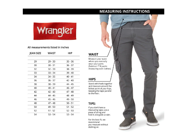 Men's Wrangler Cargo Pants w/ Stretch Relaxed Fit Anthracite Grey CHOOSE SIZE
