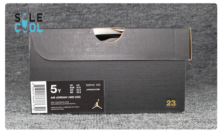 Pre-owned Jordan Nike Air  1 Mid Grey Shoes 555112-012 In White