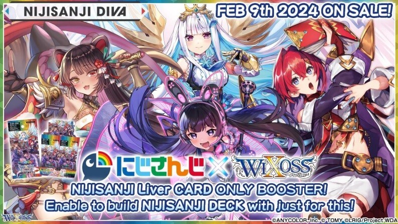 Nijisanji Diva Collaboration Booster Box Wixoss TCG Английский