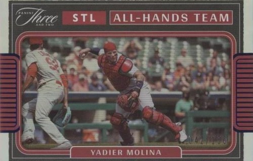 2022 Panini Three and Two - Yadier Molina #AHT-3