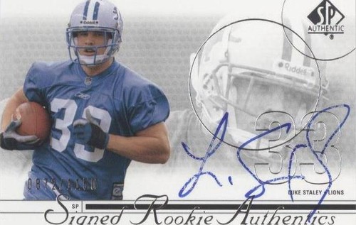 2002 SP Authentic Luke Staley #206