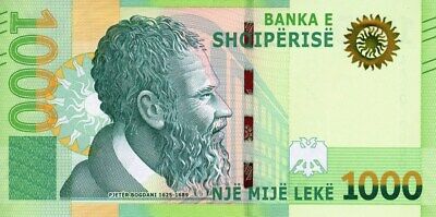 Buy NEW Albania 1000 leke 2019 (2021) Paper Money, Banknotes. UNC