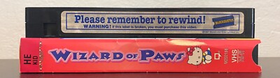 2x Hello Kitty VHS Lot (Wizard of Paws & Kitty and the Beast)
