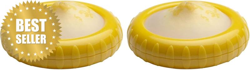 Fresh Keeper Silicone Pod - Citrus Fruit Saver, Yellow | Bpa-Free Silicone Food