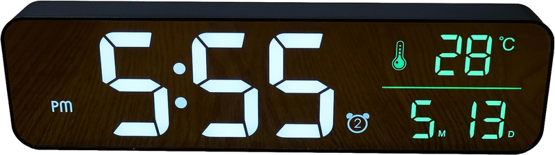 10.3 Inches LED Music Alarm Clock, High Contrast Sharp Display Wall Mount/Tablet