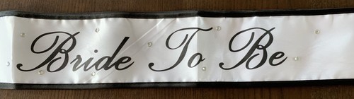 Bride to be sash