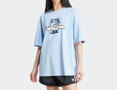 Adidas x Hello Kitty Kuromi Graphic Oversized Tee - Blue / JF8314 / T-Shirts