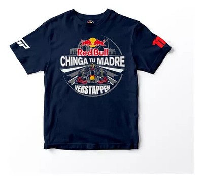 Red Bull Racing F1 2024 Checo Perez CHTM Verstappen T-shirt - Navy Various sizes