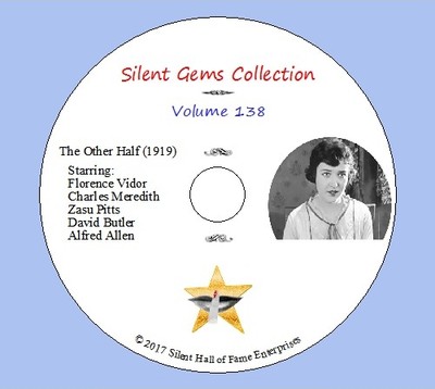 DVD ''The Other Half'' (1919) Florence Vidor, Zasu Pitts, Classic Silent Drama