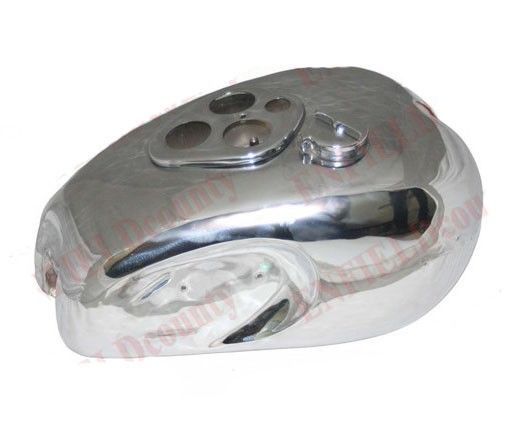 Fits T90 Triumph 5t Speed Twin Steel Chrome Gas Petrol Fuel Tank With Cap