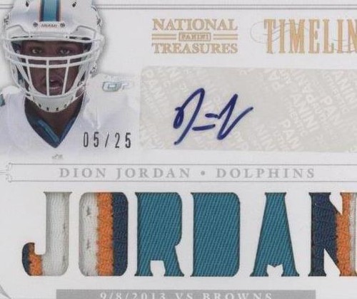 2013 Panini National Treasures Dion Jordan #16