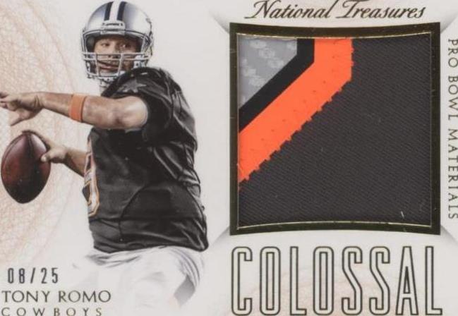2015 Panini National Treasures - Colossal Pro Bowl Materials Tony Romo ...