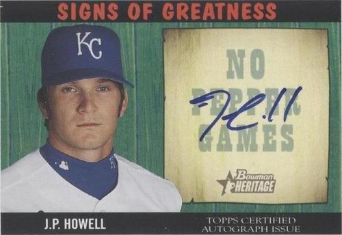 2005 Bowman Heritage - J.P. Howell #SG-JH