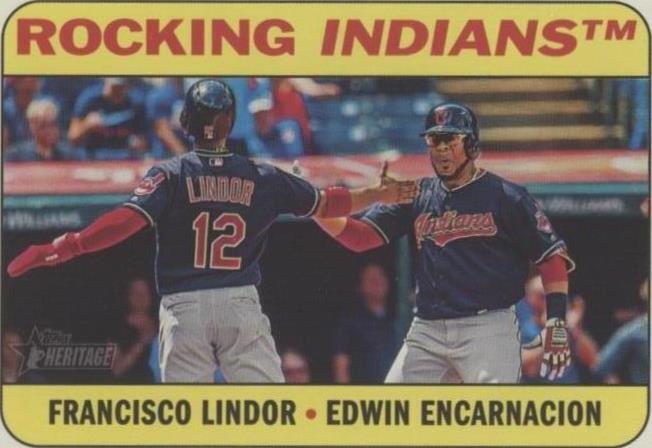 2018 Topps Heritage High Number - Edwin Encarnacion Francisco Lindor #CC-5