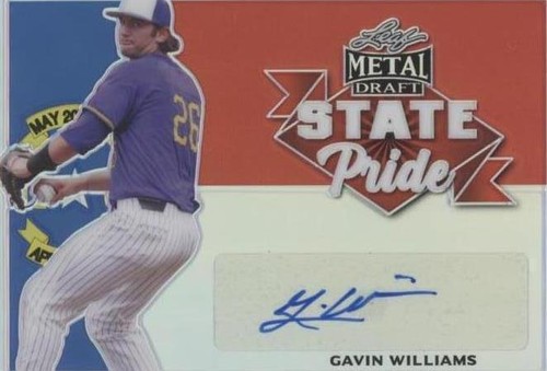 2021 Leaf Metal Draft - Gavin Williams #SP-GW1