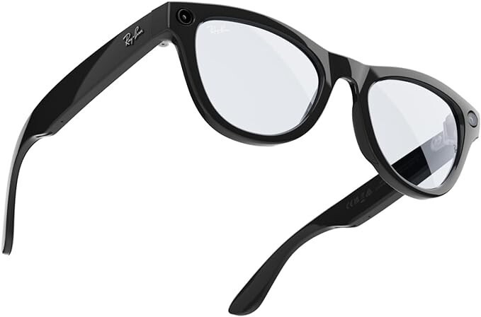 Pre-owned Ray Ban Ray-ban Meta Skyler Smart Glasses Shiny Black Transition Cerulean Blue 2024