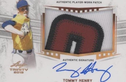 2019 Leaf Trinity - Tommy Henry #PA-TH1