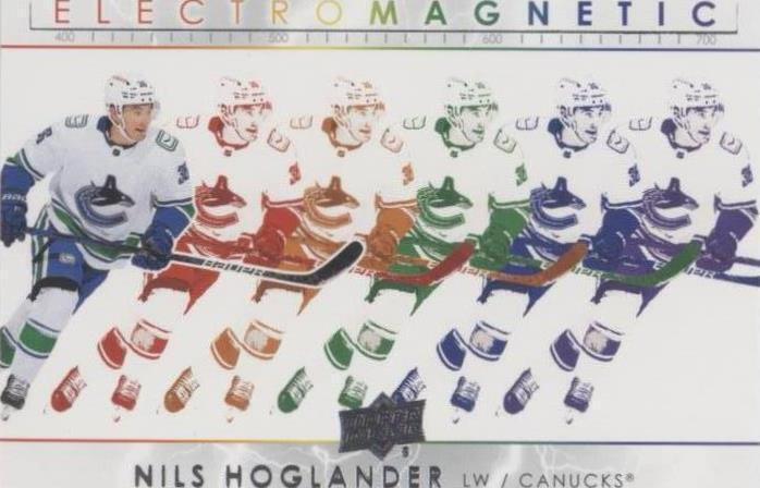 2021-22 Upper Deck Series 1 - Nils Hoglander #EM-12