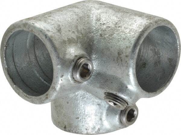 PRO-SAFE Galvanized Pipe Rail Fitting: 90° Side Outlet Elbow for 1" Pipe