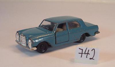 Majorette 1/65 Mercedes Benz 280 SE Limousine blaugrün ohne