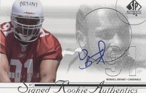 2002 SP Authentic Wendell Bryant #212