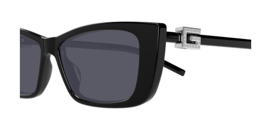 GUCCI GUCCI GG1681S 008 BLACK/GREY RECTANGULAR CAT EYE WOMEN'S SUNGLASSES