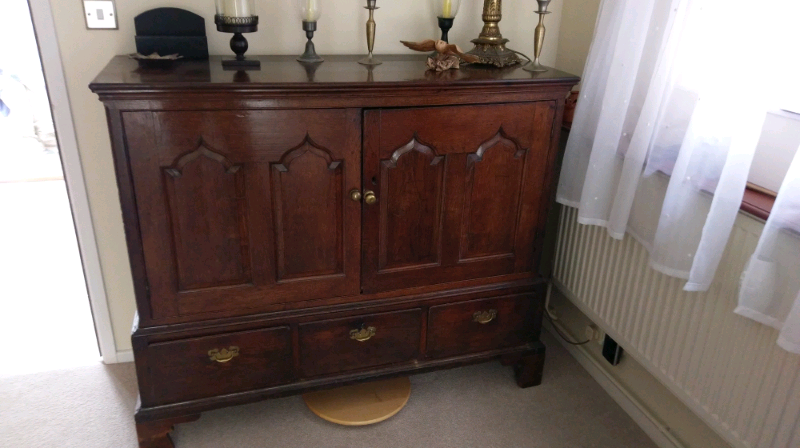 Vintage Solid Wood Dresser Sideboard In Hayling Island
