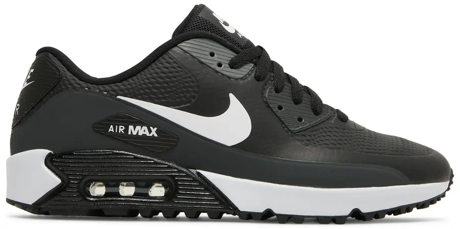 Кроссовки для гольфа Nike Air Max 90 G Black White Anthracite CU9978-002 мужские 11.5