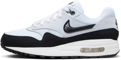 Кроссовки для больших детей Nike Air Max 1 Белый/черный-Чистая платина (DZ3307 106)