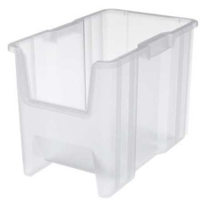Akro-Mils 13014Sclar Hang & Stack Storage Bin, Plastic, 10 7/8 In W, 12 1/2 In