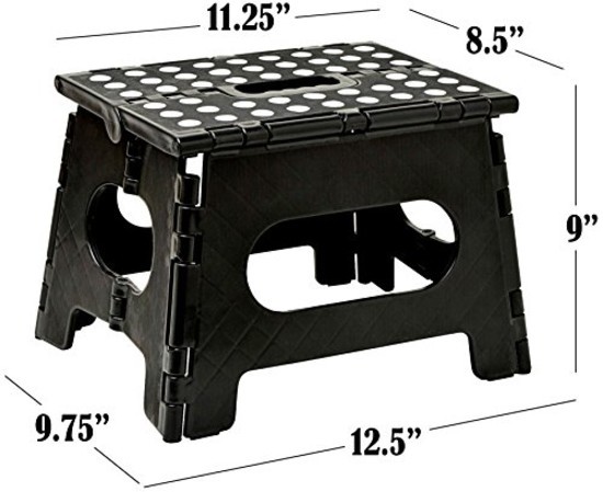 Folding Step Stool - The Lightweight Step Stool Opens Easy with One Flip RV