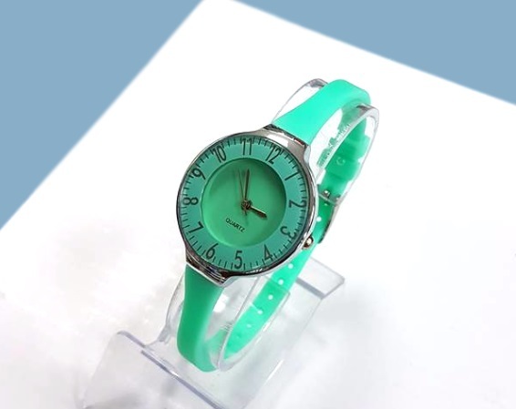 Orologio Polso Donna Analogico Quarzo Moderno Fashion Casual Sottile Verde A lac