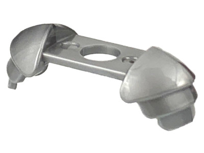 LEGO 37614 FLAT SILVER Minifigure Armor Shoulder Pads Ridged