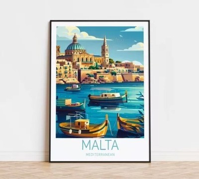Monaco Travel Print, French Riviera Wall Art, Monaco Custom Travel Poster